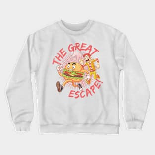 The Great Burger Escape! | Burger on the Run! Crewneck Sweatshirt